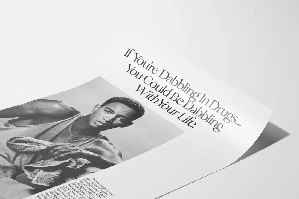 Plakat Zapobieganie Zdrowiu Przeciwko Konsumpcji Narkotyków i Ryzyku AIDS