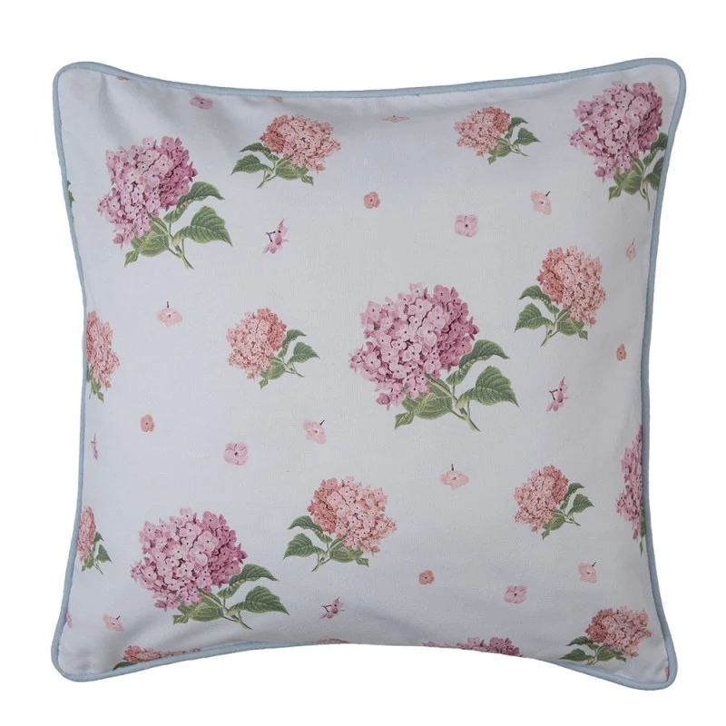 Poduszka błękitna Hortensje 40 x 40 Clayre & Eef