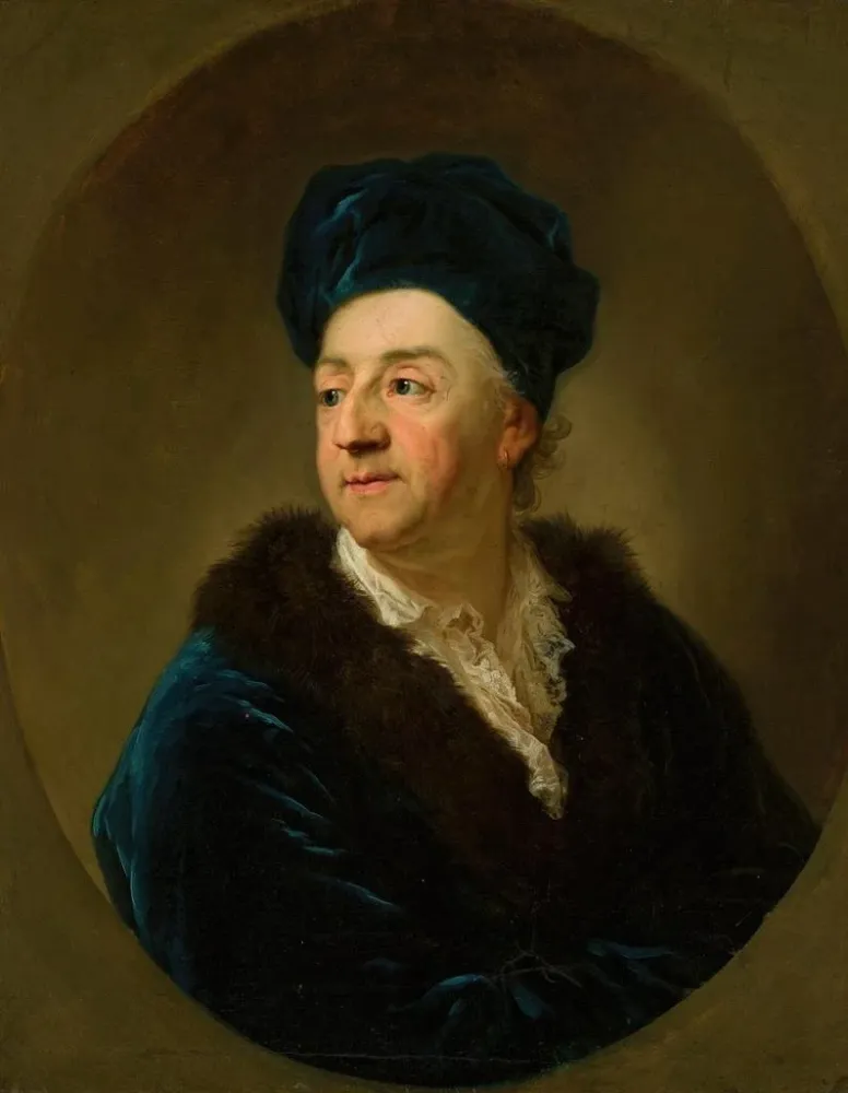 Portret Johann N. Schaffgotsch w szlafroku - Anton Graff | Druk artystyczny