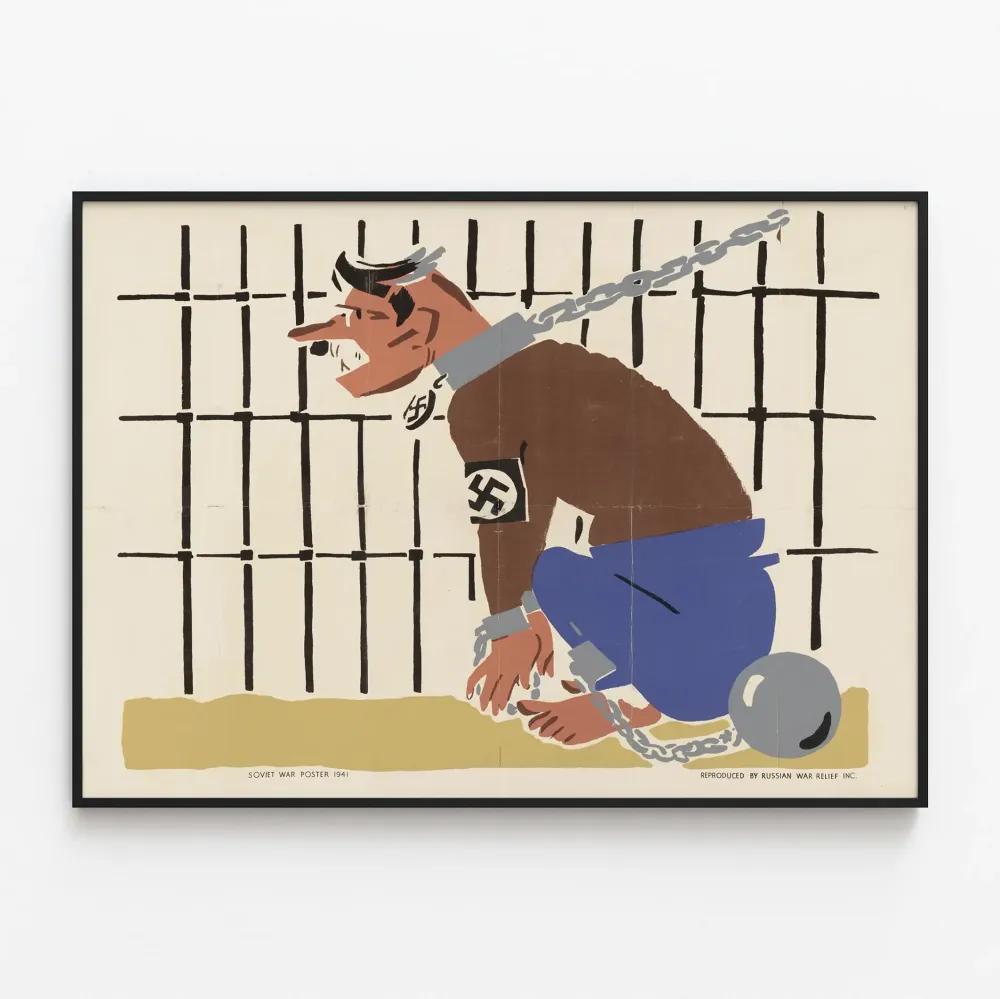 Radziecki plakat wojenny 1941 - Plakat propagandowy historyczny
