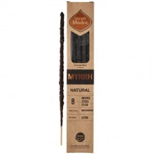 Ręcznie robione pachnące patyki - Palo Santo z naturalnym Myrrh - Sagrada Madre