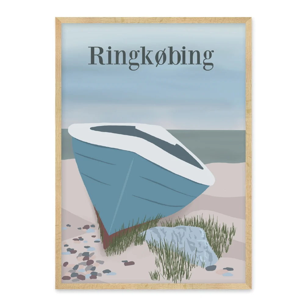 Ringkøbing - sommerhusplakat