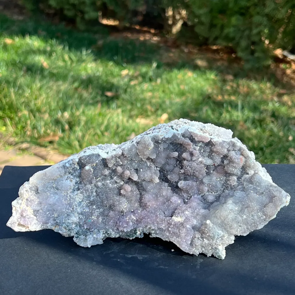 Różowy Amethyst Cluster Brazylia 20 cm