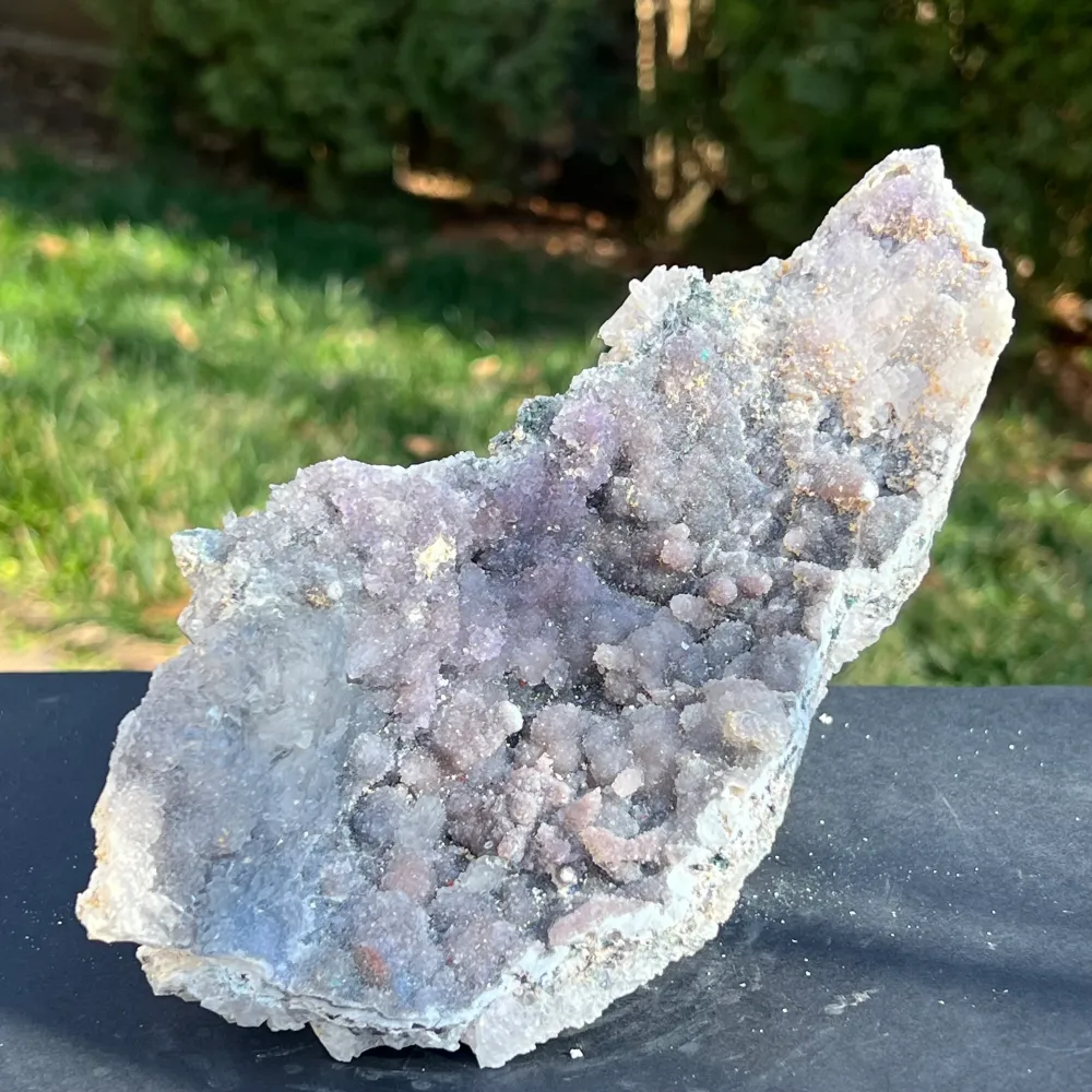 Różowy Amethyst Cluster Brazylia 20 cm
