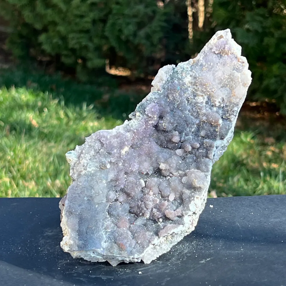 Różowy Amethyst Cluster Brazylia 20 cm