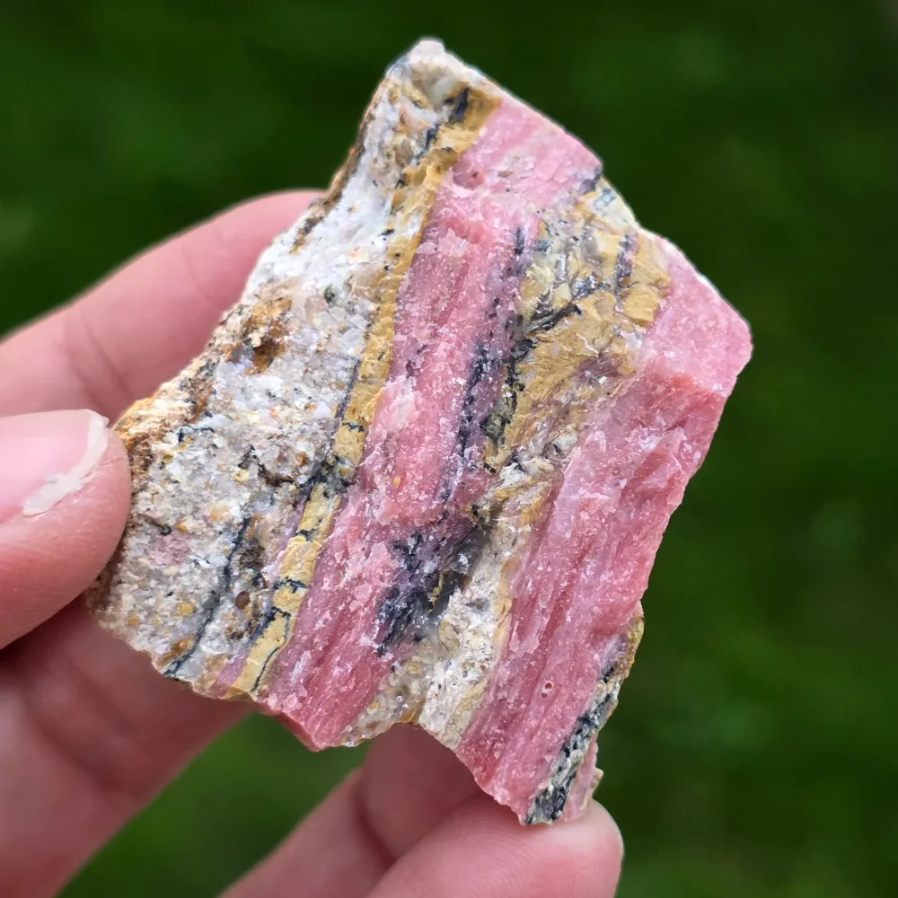 Różowy Opal Szorstki Kamień (z Peru) Wzór 12