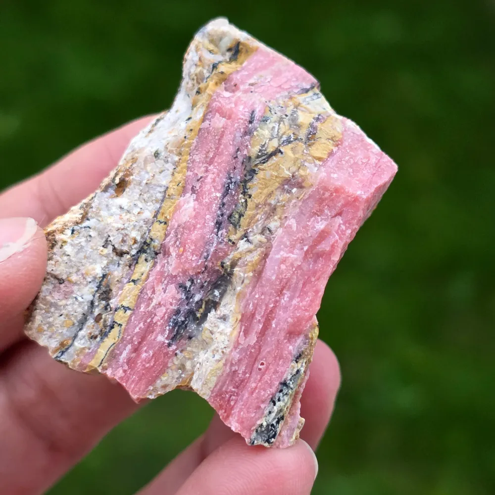 Różowy Opal Szorstki Kamień (z Peru) Wzór 12