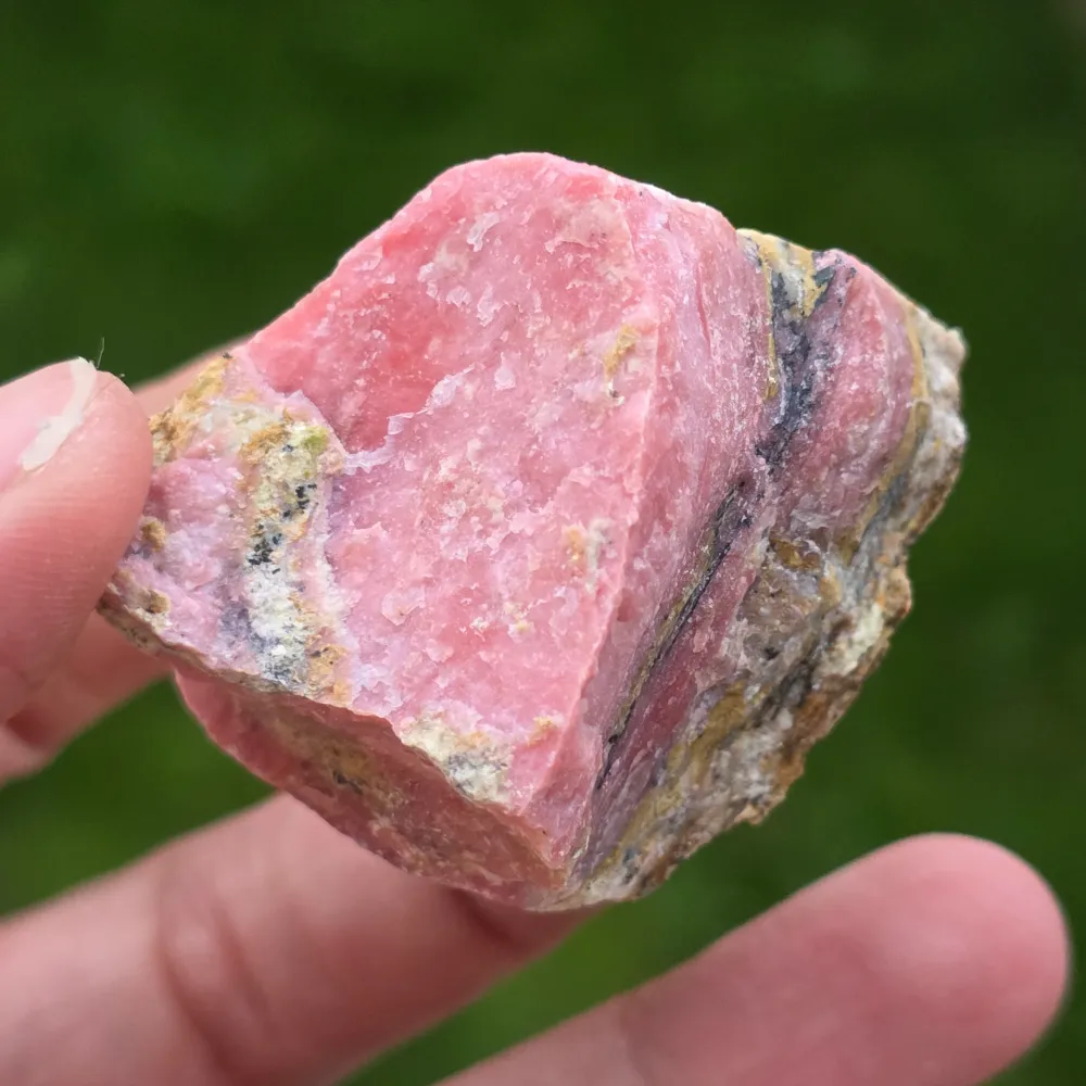 Różowy Opal Szorstki Kamień (z Peru) Wzór 12