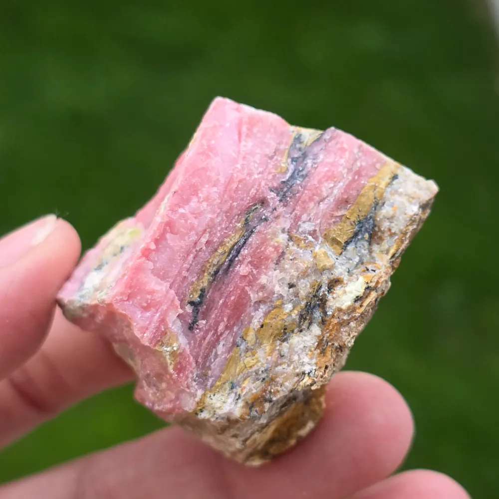 Różowy Opal Szorstki Kamień (z Peru) Wzór 12