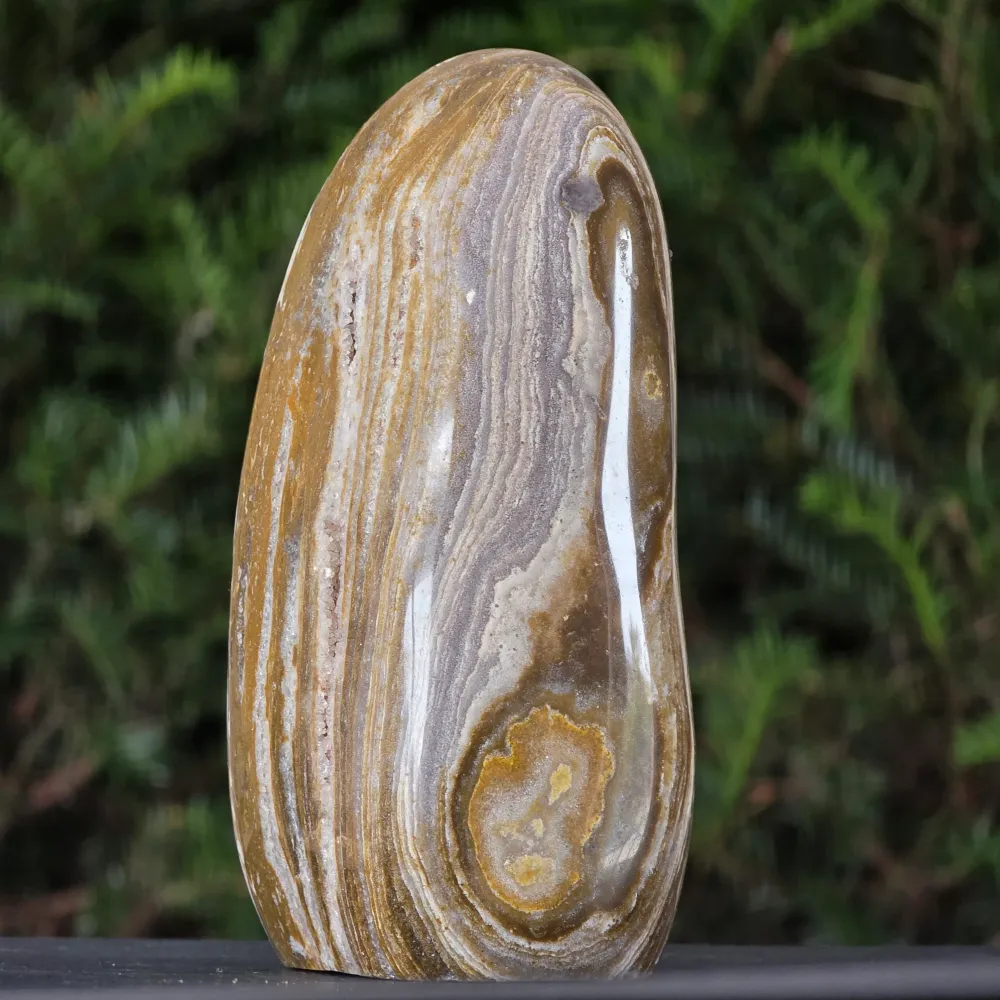 Rzeźba jaspisu z krajobrazem oceanicznym | Model 1