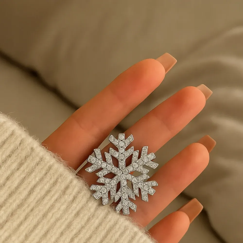 Spinki Do Włosów Śnieżynka