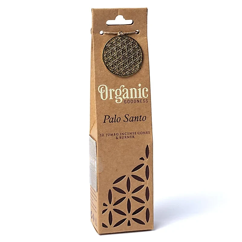 Stożki zapachowe Organic Goodness | Palo Santo | L + ceramiczny stojak