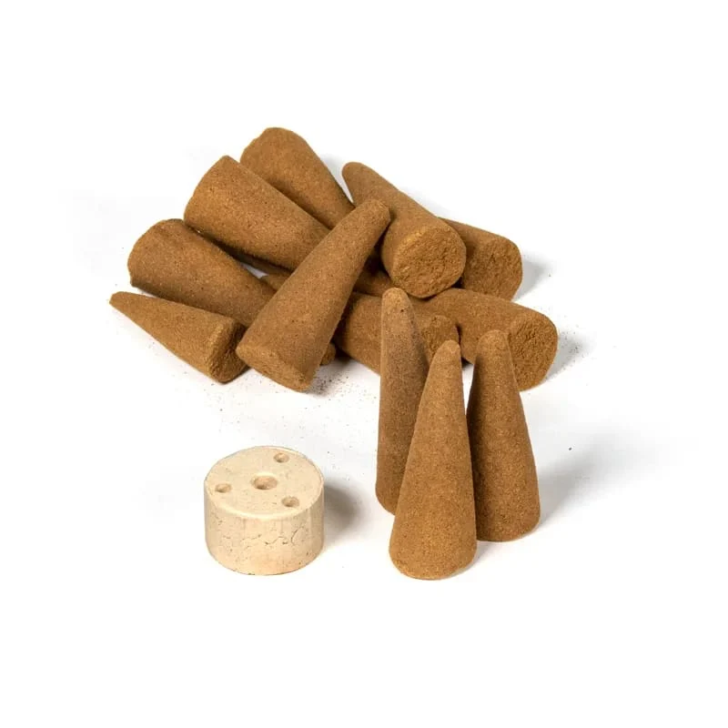Stożki zapachowe Organic Goodness | Palo Santo | L + ceramiczny stojak