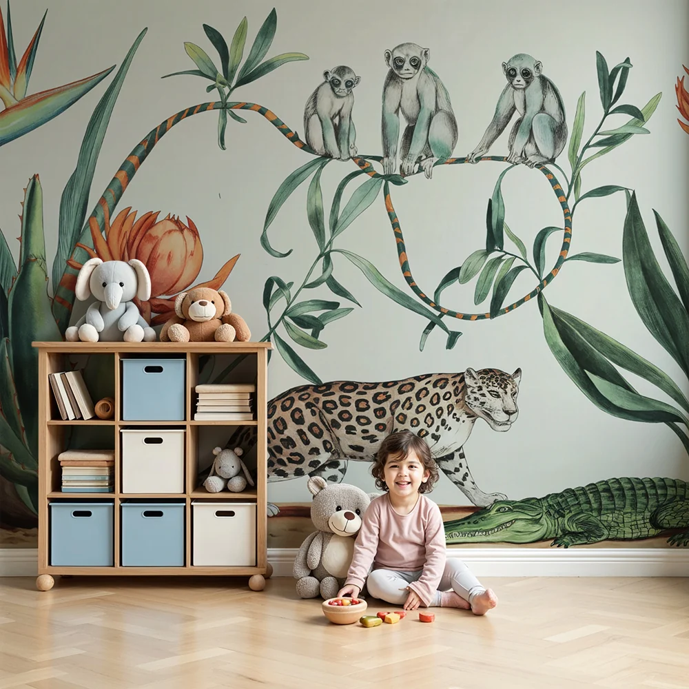Tapeta dżungla egzotyczna | Fauna i flora tropikalna