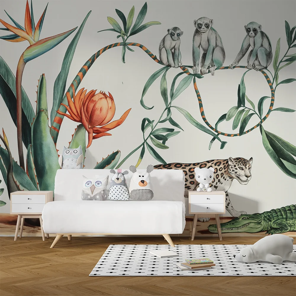 Tapeta dżungla egzotyczna | Fauna i flora tropikalna