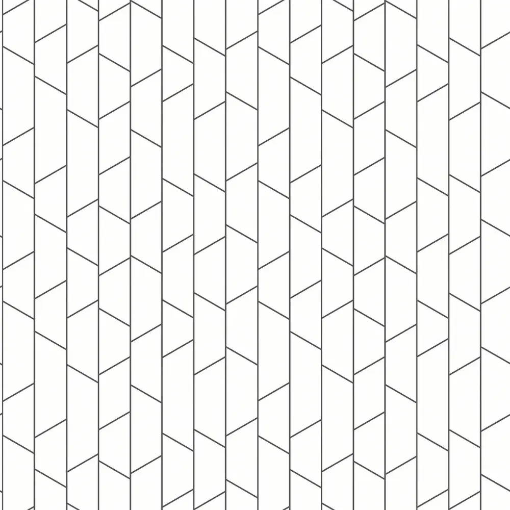 Tapeta flizelinowa papierowa z geometrycznym wzorem ANGLE biały
