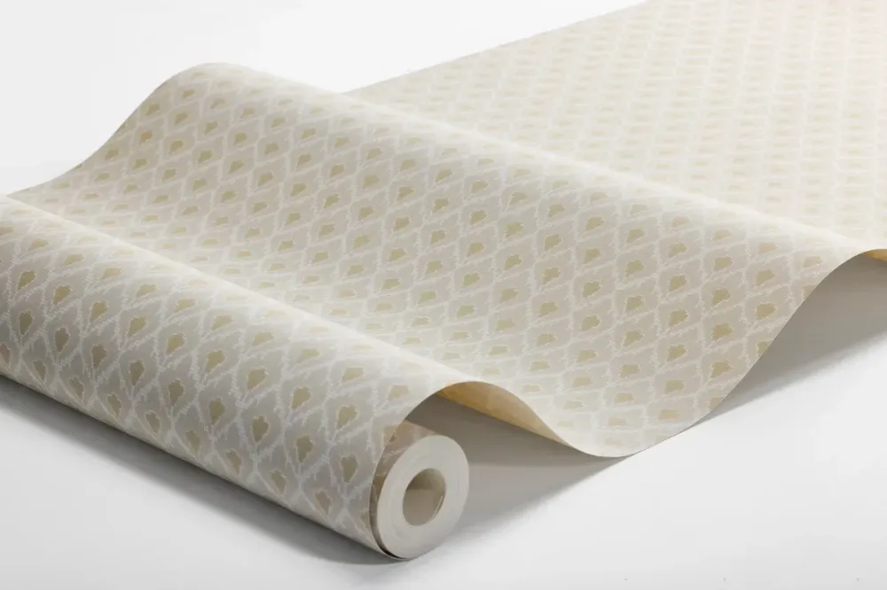 Tapeta flizelinowa papierowa z geometrycznym wzorem SVEA beżowy