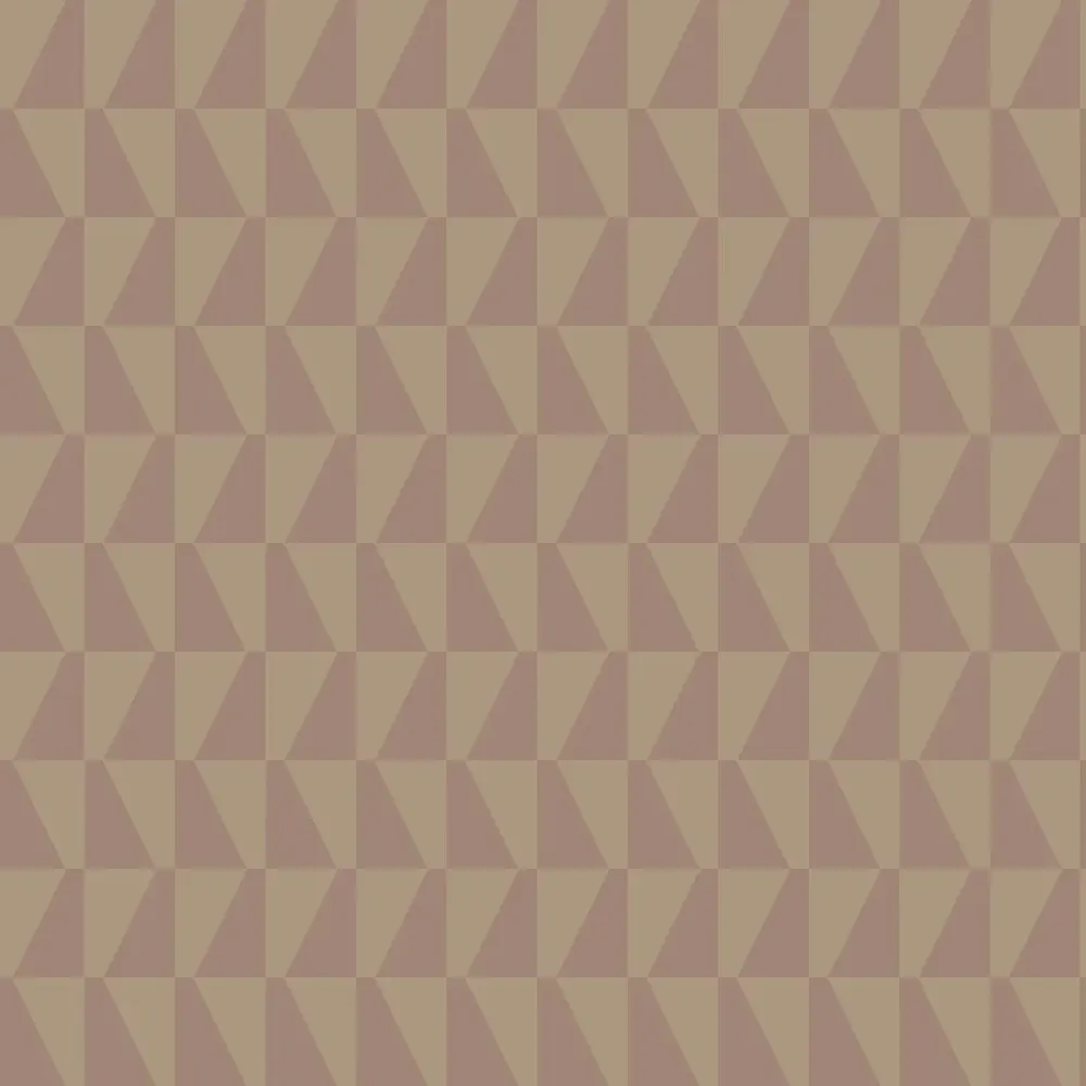 Tapeta flizelinowa papierowa z geometrycznym wzorem TRAPEZ brudny róż z beżowym