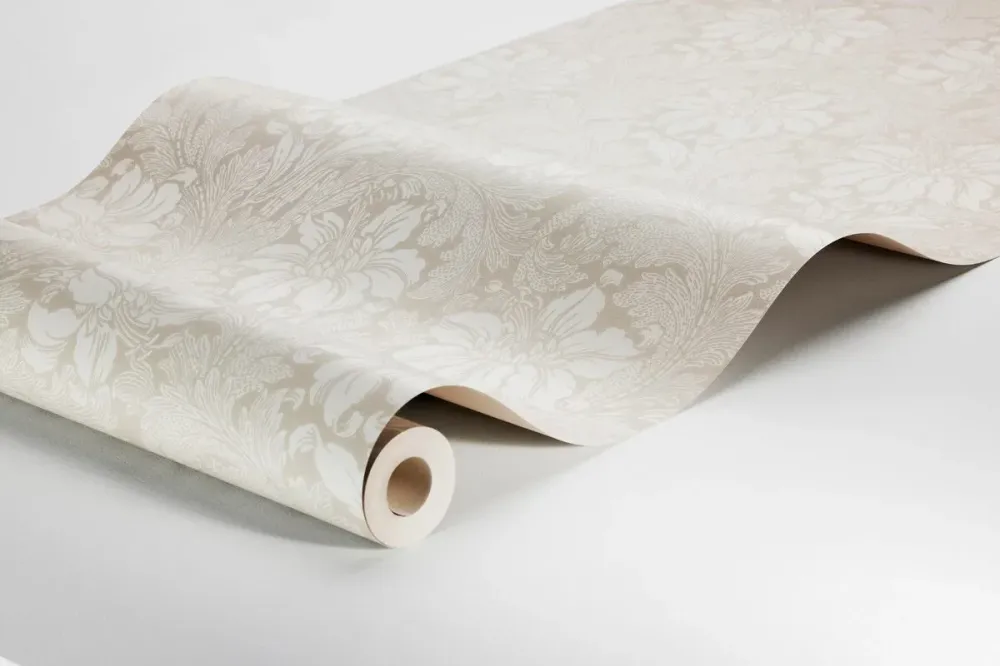 Tapeta flizelinowa papierowa z roślinnym wzorem ACANTHUS beżowy