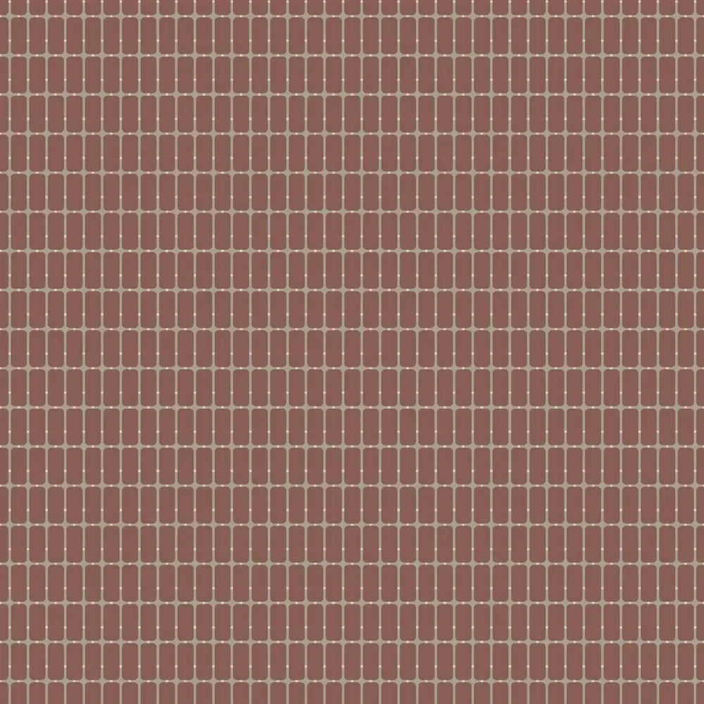 Tapeta flizelinowa papierowa z wzorem w kratę ALVAR AALTO M.I.T czerwony