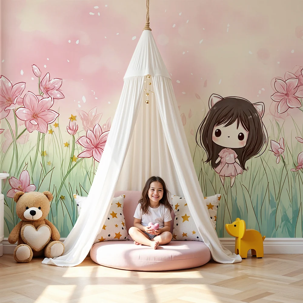 Tapeta kawaii | Wzór kwiatowy pastelowy