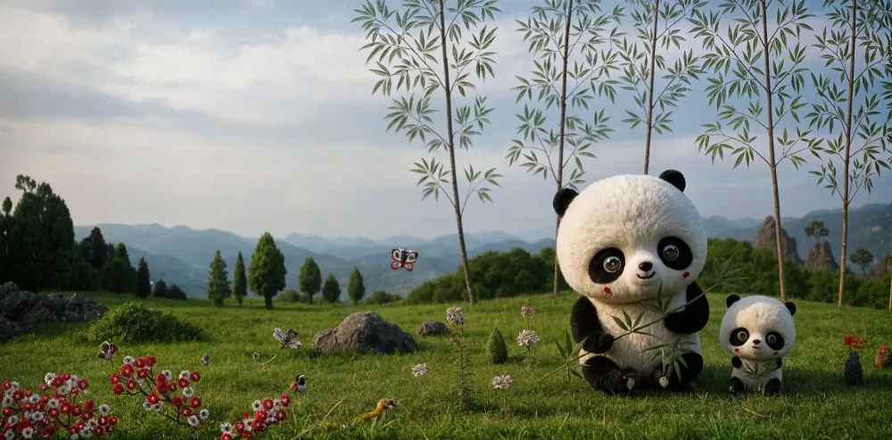 Tapeta z pandami | Urocze stworzenia i spokojna natura