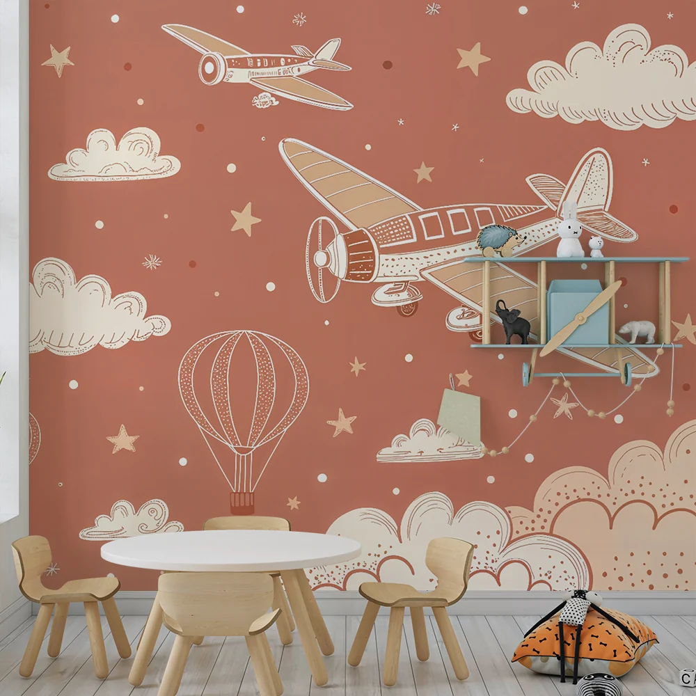 Tapeta powietrzna | Balony i vintage samoloty