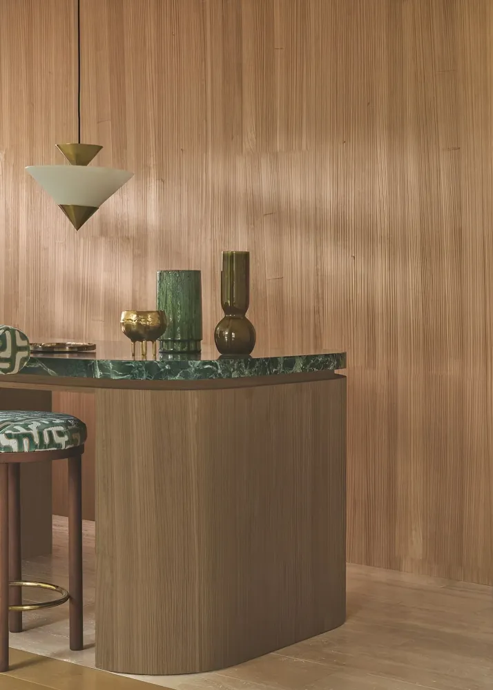 Tapeta strukturalna z forniru drewnianego EBONY - ÉBÈNE hebanowy