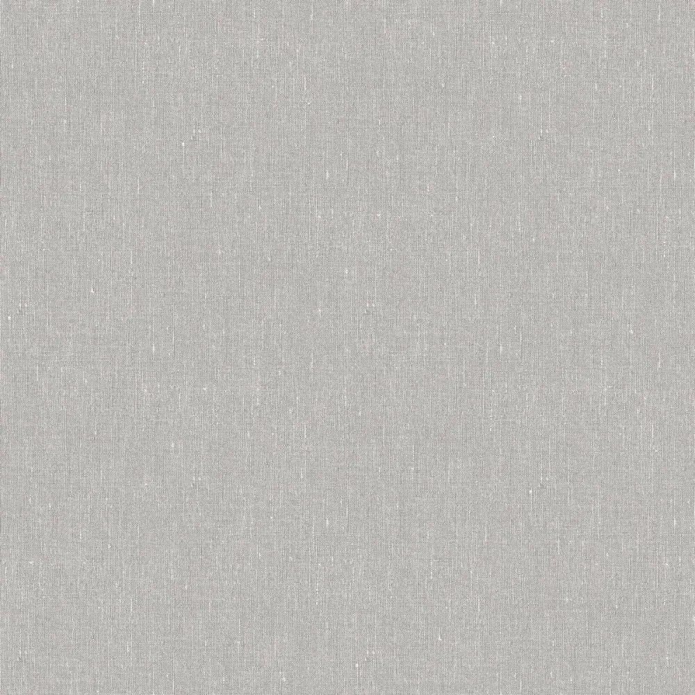 Tapeta strukturalna imitująca len LINEN - ASH GREY zgaszony szary