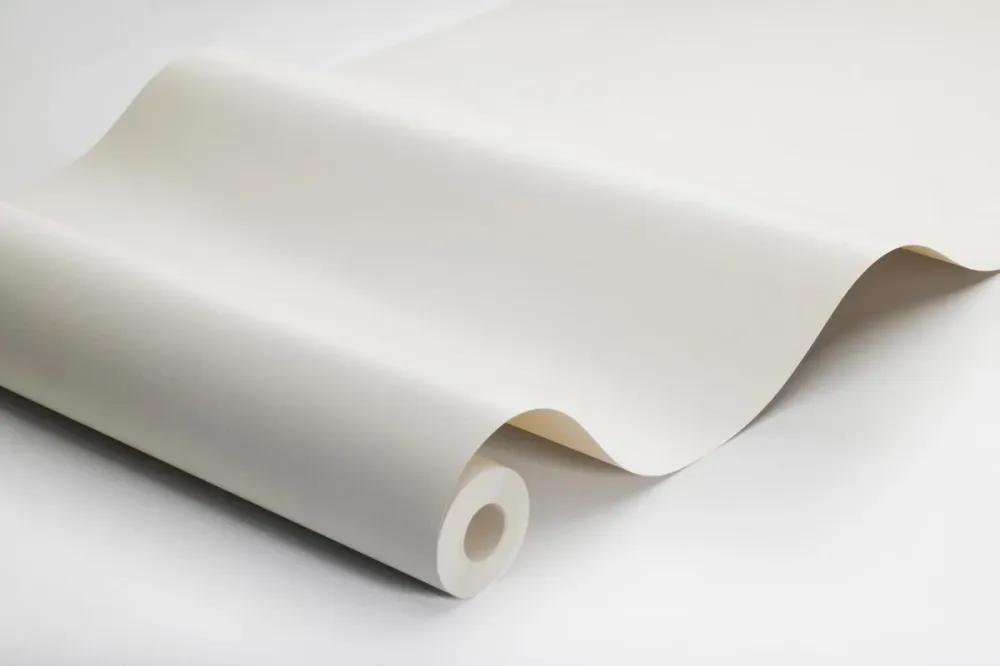 Tapeta strukturalna imitująca len LINEN - CREAM LINEN kremowy