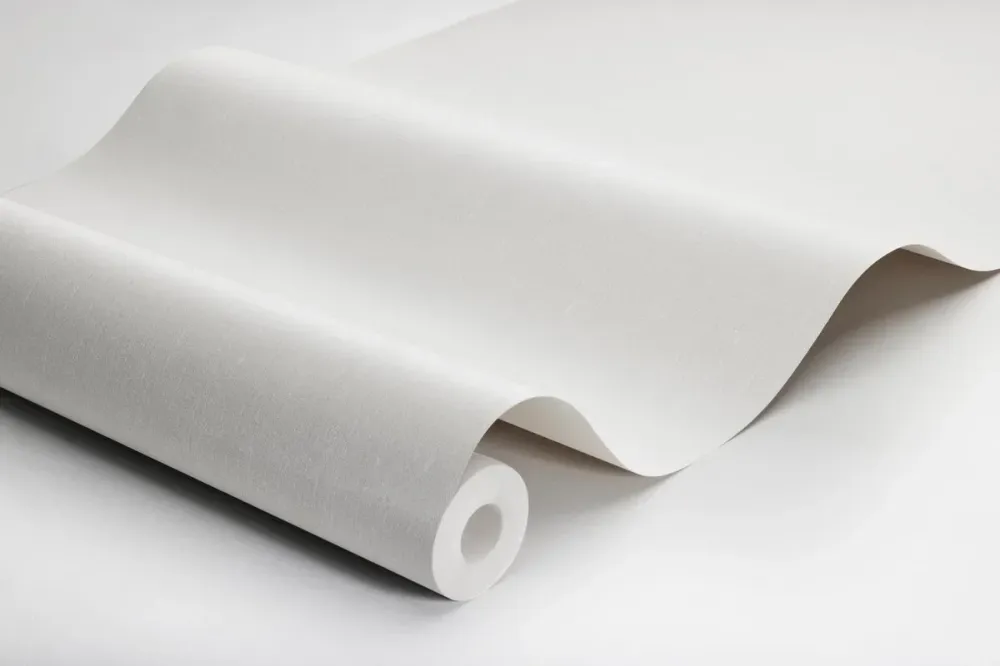 Tapeta strukturalna imitująca len LINEN - FLAX FIBER szarobeżowy