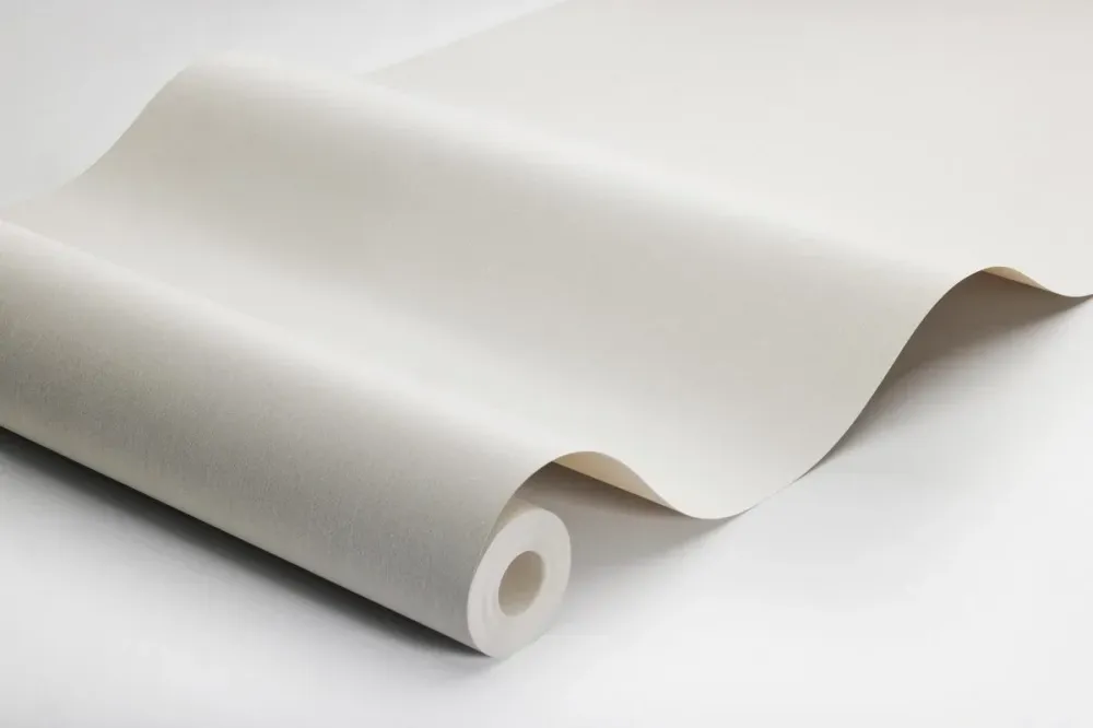 Tapeta strukturalna imitująca len LINEN - LIGHT LINEN jasny szary