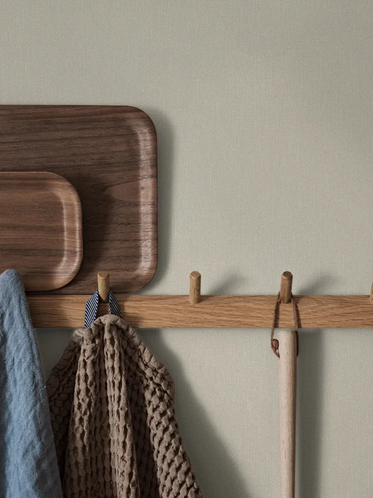 Tapeta strukturalna imitująca len LINEN - SCANDINAVIAN BEIGE jasnobeżowy