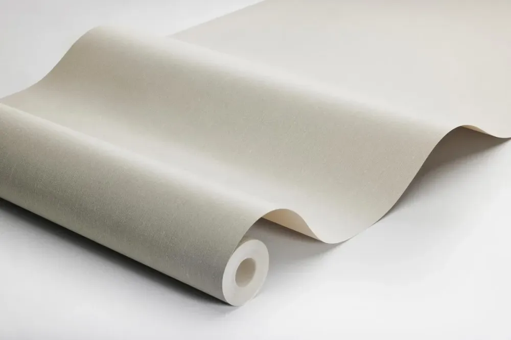 Tapeta strukturalna imitująca len LINEN - SCANDINAVIAN BEIGE jasnobeżowy