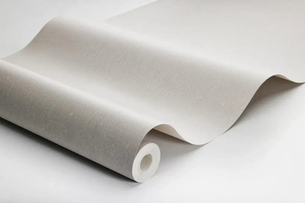 Tapeta strukturalna imitująca len LINEN - SOAPED OAK jasny dębowy
