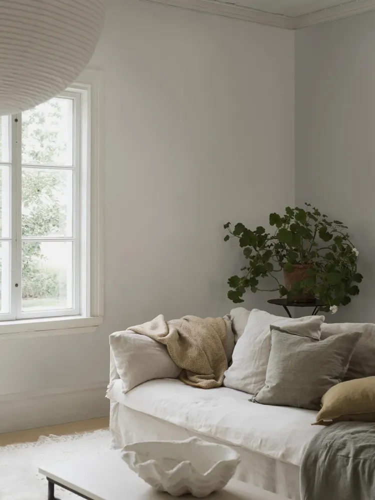 Tapeta strukturalna imitująca len LINEN - SOFT LINEN złamana biel