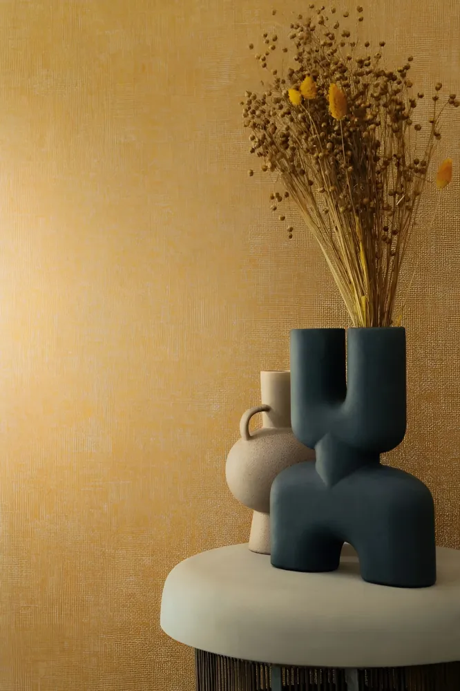 Tapeta strukturalna imitująca len TENERE - MARINE granatowy