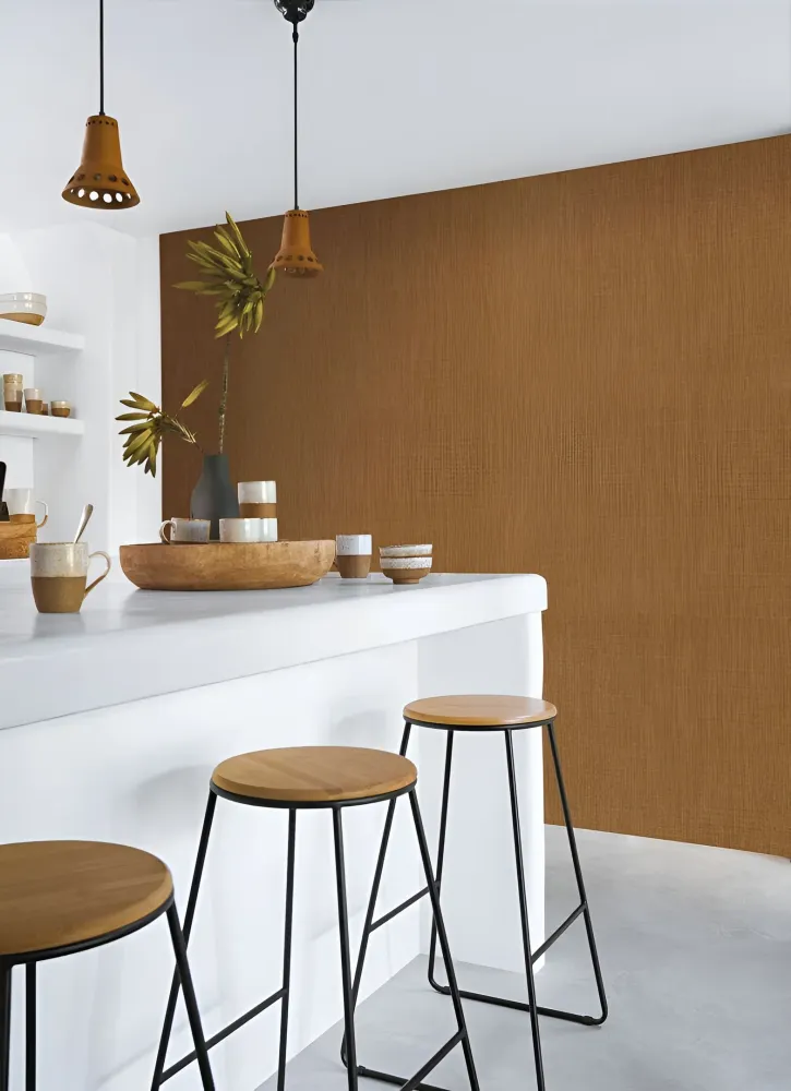 Tapeta strukturalna imitująca lniane płótno SHINOK - MATCHA matcha
