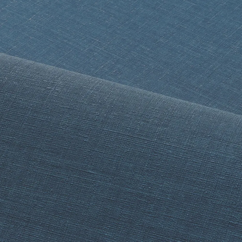 Tapeta strukturalna imitująca lniane płótno SHINOK - BLEU NUIT granatowy