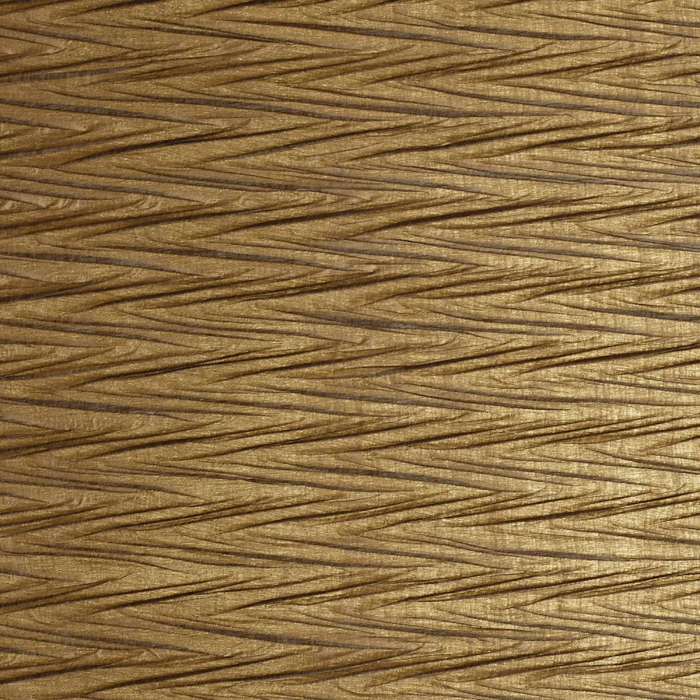 Tapeta tekstylna strukturalna metalizująca z motywem geometrycznym THÉIA złoty