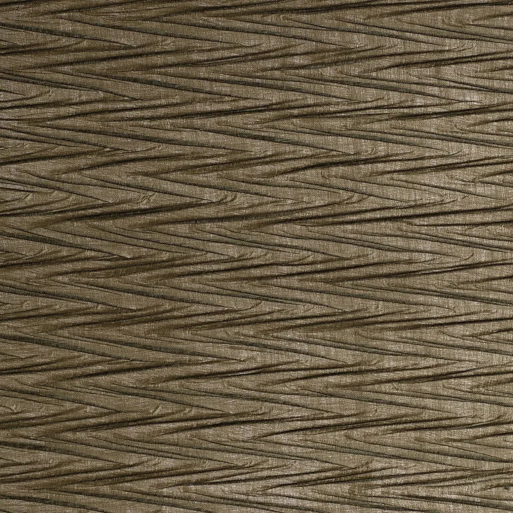 Tapeta tekstylna strukturalna metalizująca z motywem geometrycznym THÉIA khaki
