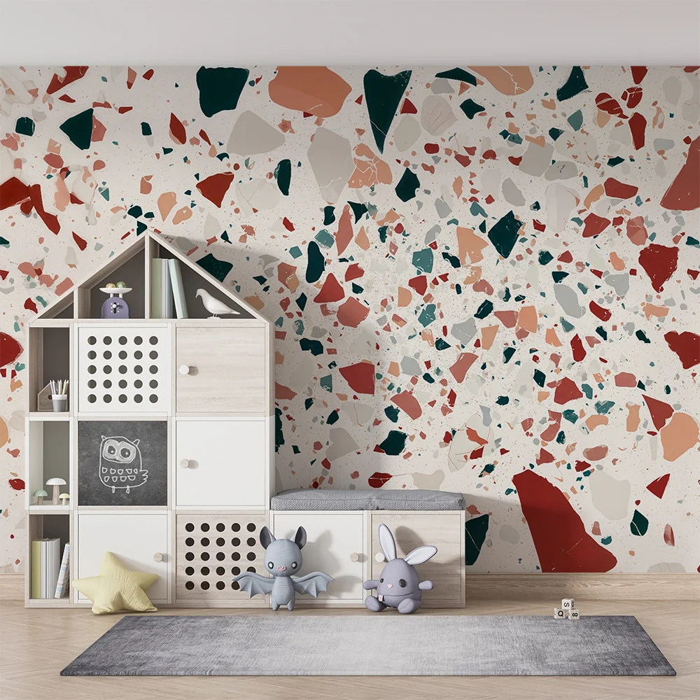 Tapeta terrazzo | Nowoczesny i kolorowy design
