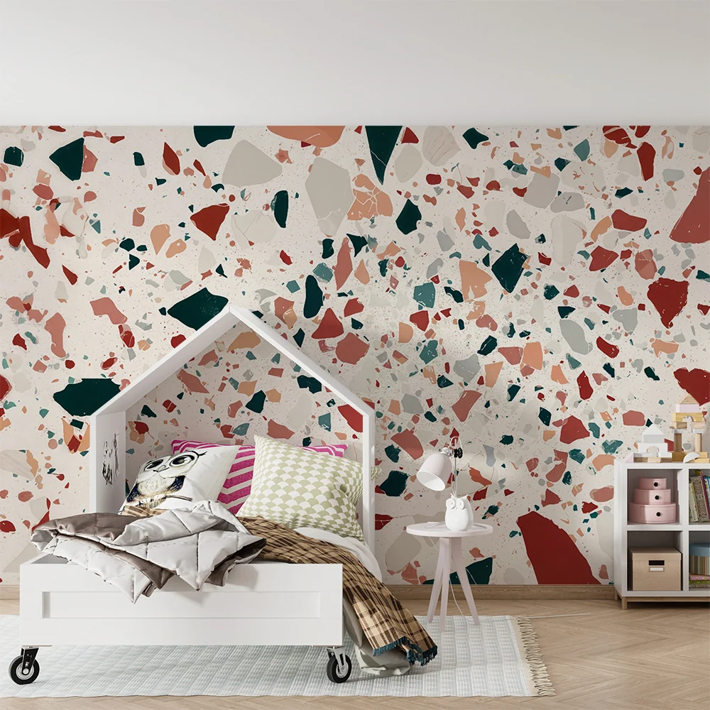 Tapeta terrazzo | Nowoczesny i kolorowy design