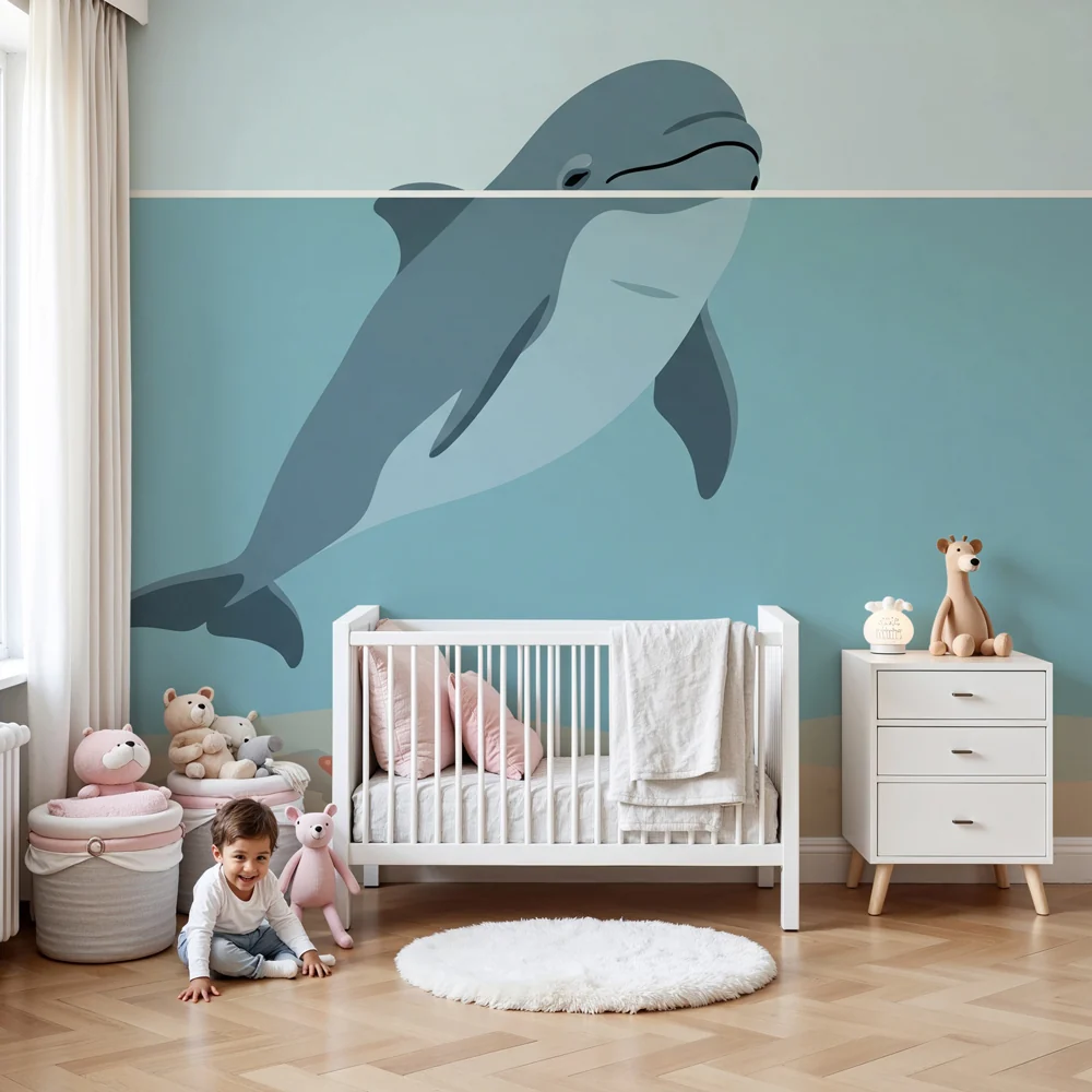Tapety dla dzieci | Delfin i życie morskie