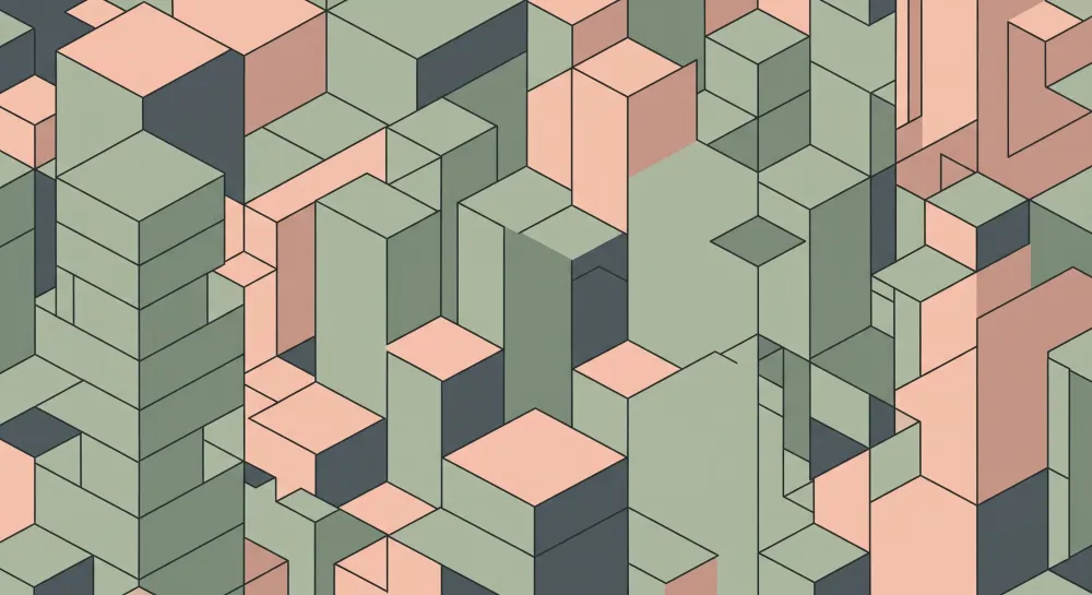 Tapety dla dzieci | Geometryczne wzory w pastelowych blokach