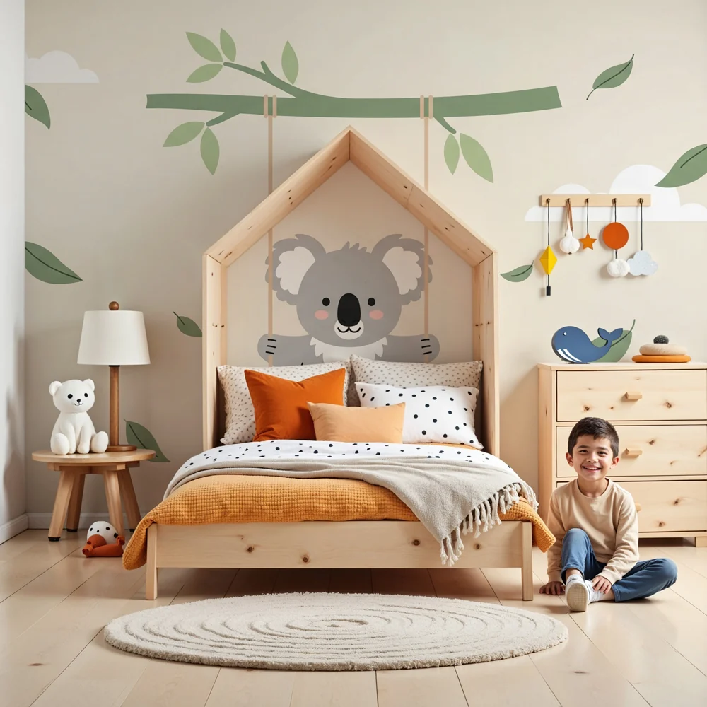 Tapety dla dzieci | Koala na huśtawce