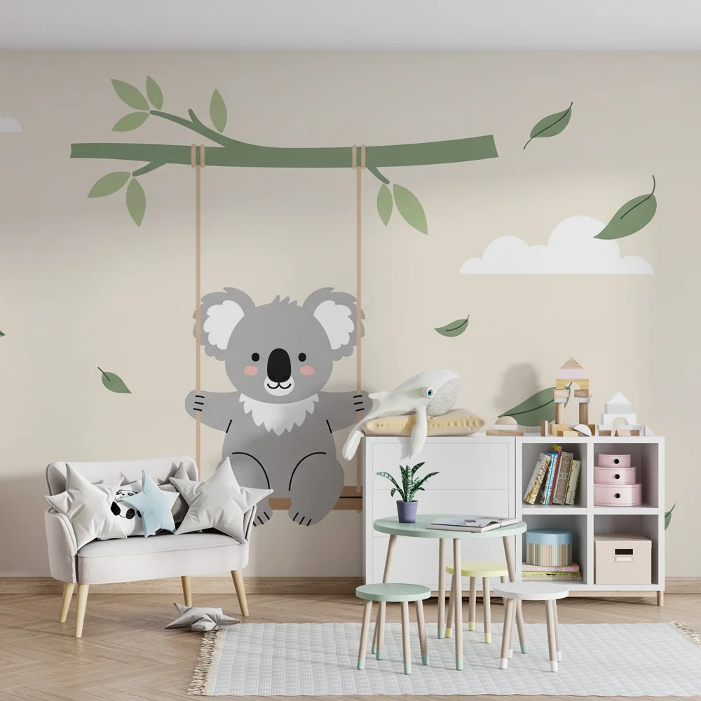 Tapety dla dzieci | Koala na huśtawce