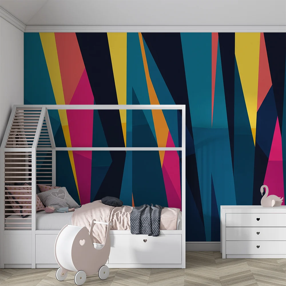 Tapety dla dzieci | Kolorowe i dynamiczne wzory geometryczne