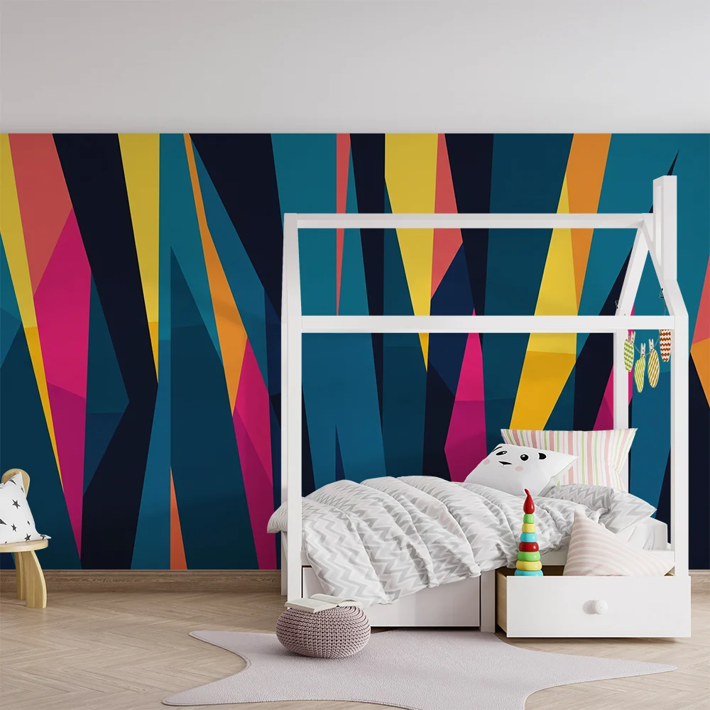 Tapety dla dzieci | Kolorowe i dynamiczne wzory geometryczne