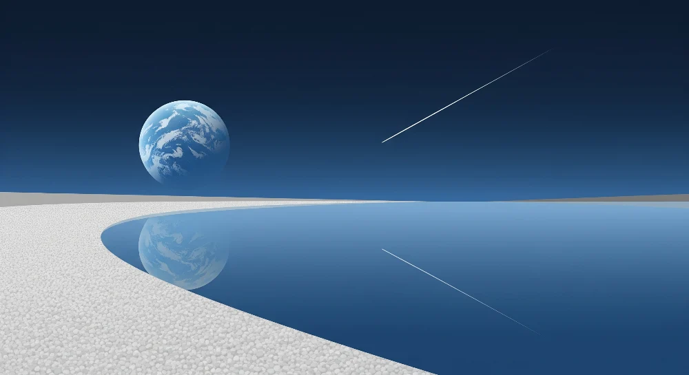 Tapety dla dzieci | Kosmiczny motyw z planetą i gwieździstym niebem